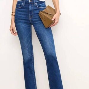 Good American Blue Straight Leg Jeans